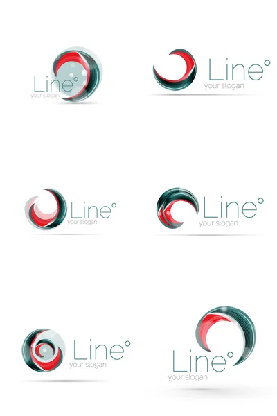 Swirl företag Logotypdesign — Stock vektor