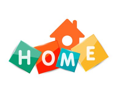 Ev geometrik banner tasarımı