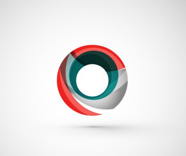 soyut geometrik şirket logosu yüzük,