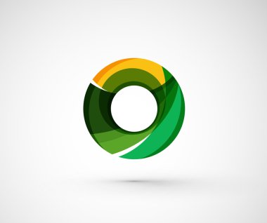 soyut geometrik şirket logosu yüzük,