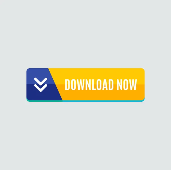 Colorido botón web de descarga — Vector de stock