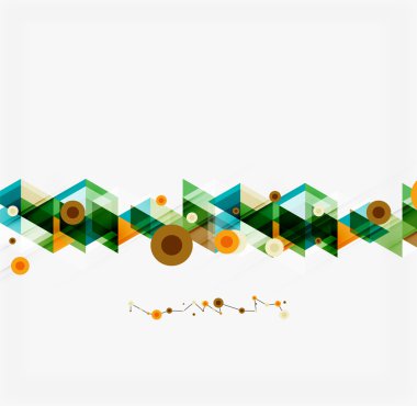 Temiz renkli alışılmadık geometrik desen