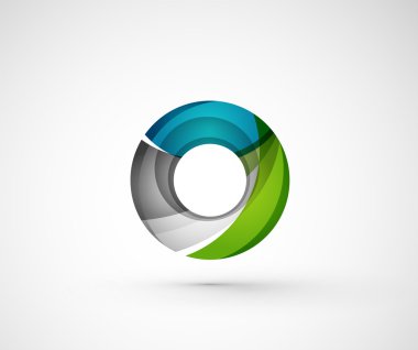 soyut geometrik şirket logosu yüzük,