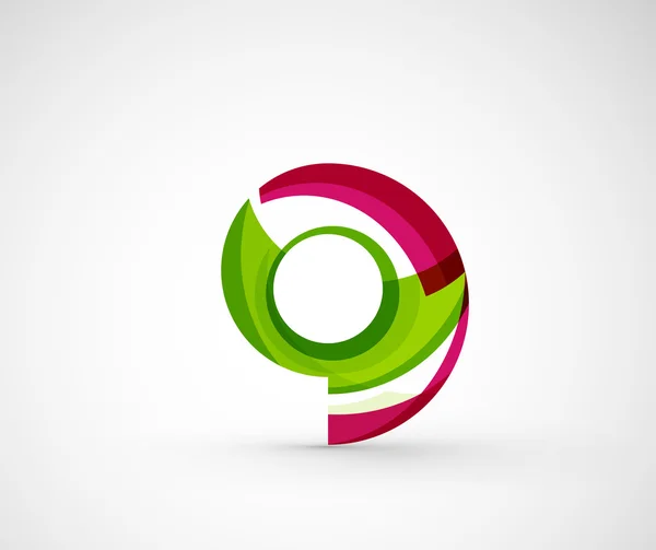 Anillo de logotipo de la empresa geométrica abstracta — Vector de stock