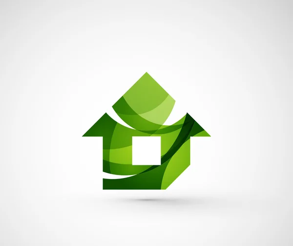 Αφηρημένα και γεωμετρικά εταιρεία λογότυπο σπίτι — Διανυσματικό Αρχείο