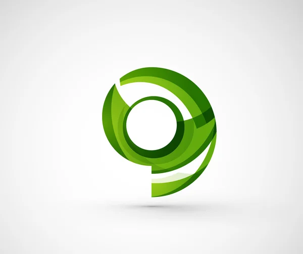 Abstracte geometrische bedrijf logo ring, — Stockvector