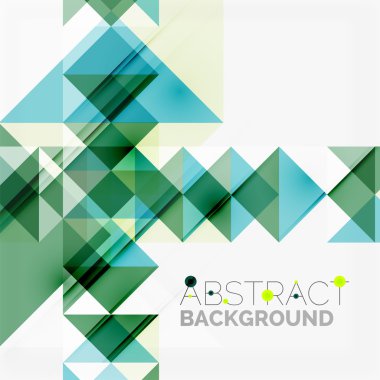 Soyut geometrik arkaplan. Modern çakışan üçgenler