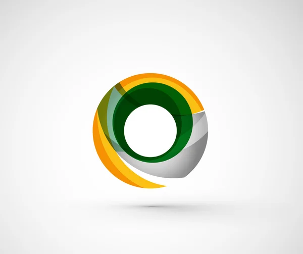 Anillo de logotipo de la empresa geométrica abstracta, círculo — Vector de stock