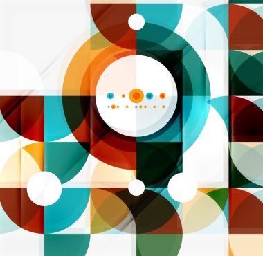 Yarım daire üçgen desen