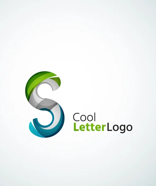 Letra logo de la empresa — Vector de stock