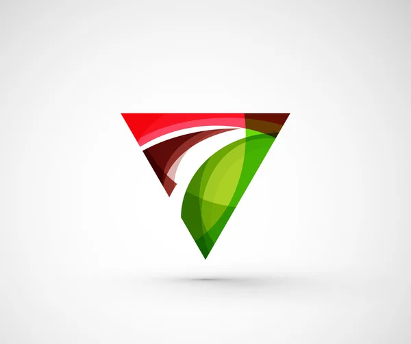 Astratto geometrico azienda logo triangolo, freccia — Vettoriale Stock