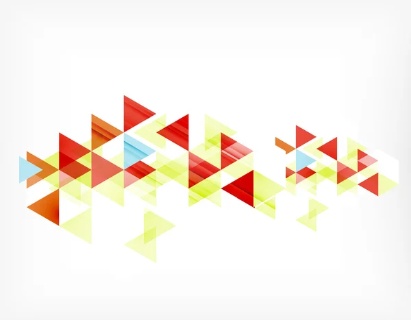 Composición de patrón de triángulo, fondo abstracto con copyspace — Archivo Imágenes Vectoriales