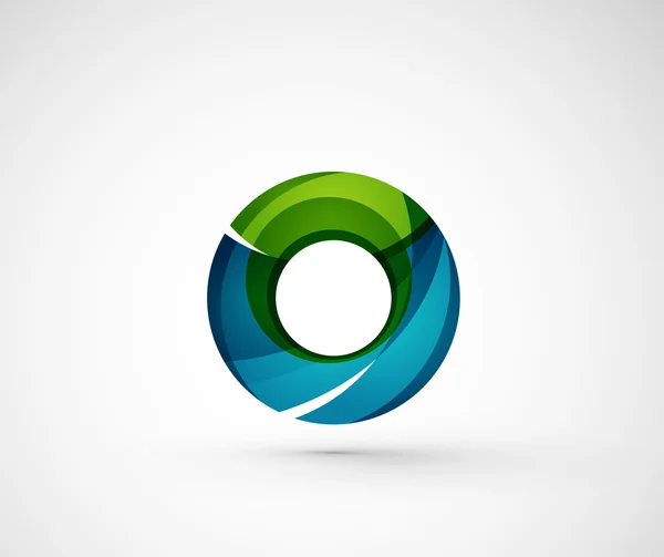 Abstrakta geometriska företaget logotyp ring, cirkel — Stock vektor