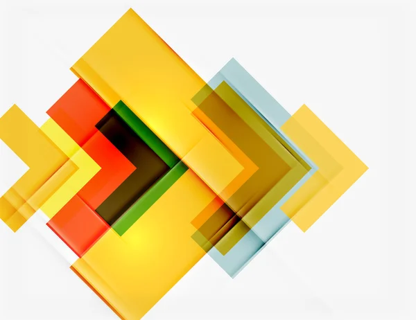 Design géométrique inhabituel coloré propre — Image vectorielle