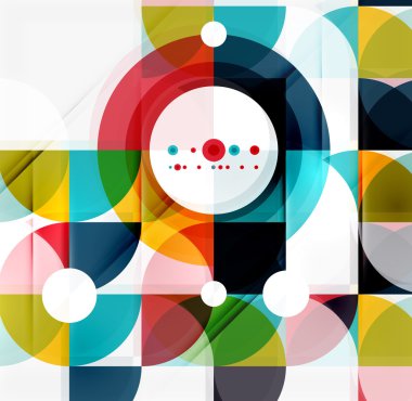 Yarım daire üçgen desen