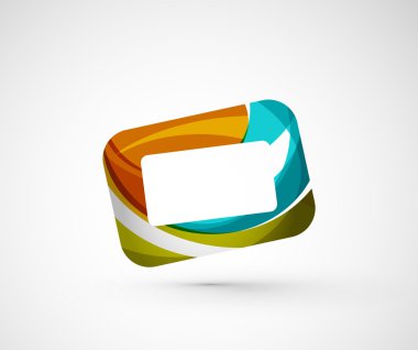 soyut geometrik şirket logosu çerçeve,