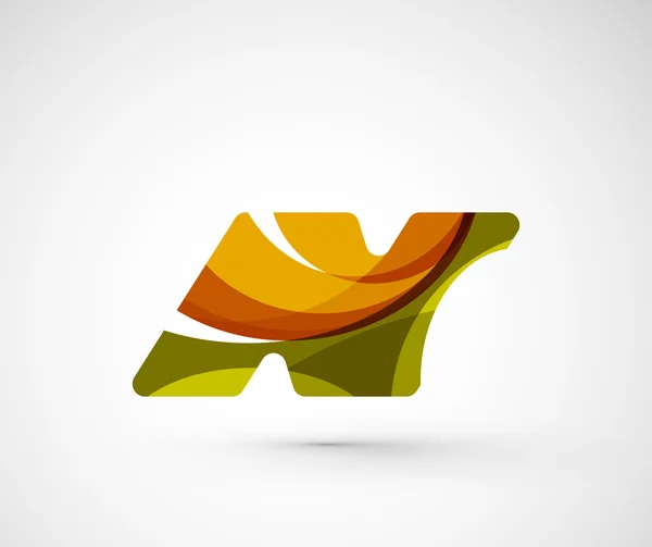 Logotipo abstracto de la empresa geométrica N letra — Archivo Imágenes Vectoriales