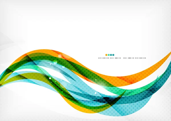 Verde naranja amarillo colores brillante línea — Archivo Imágenes Vectoriales