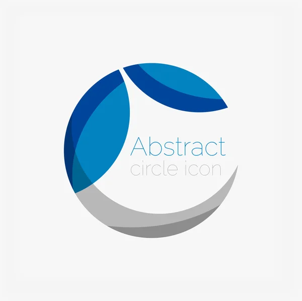 Forma abstracta del círculo logo — Archivo Imágenes Vectoriales