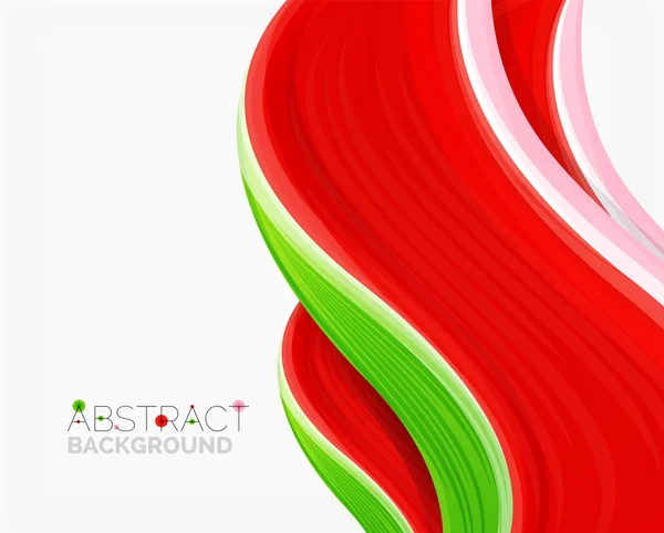 Abstract realistic solid wave — Stock Vector