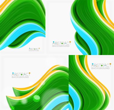 soyut gerçekçi katı dalga arka plan