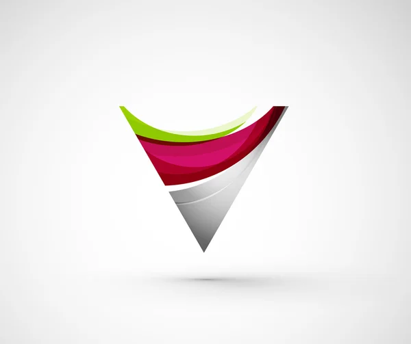 Abstrait géométrique entreprise logo triangle , — Image vectorielle