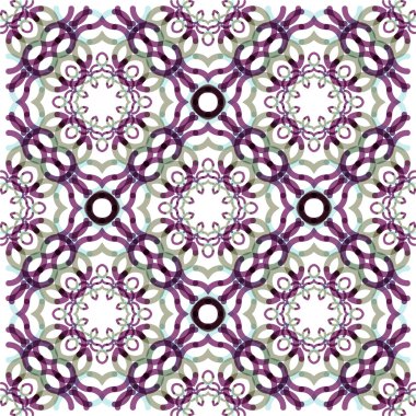 sorunsuz vektör geometrik soyut desen. yaratıcı yuvarlak şekiller kısa çizgiler yapılan.