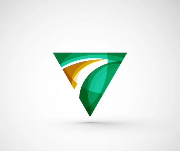 Abstrakta geometriska företaget logotyp triangel, — Stock vektor