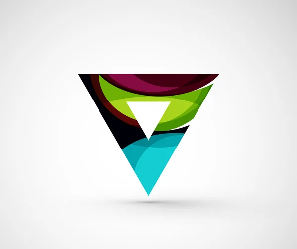 Abstrait géométrique entreprise logo triangle, flèche — Image vectorielle