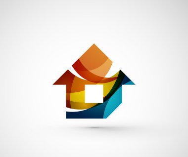 soyut geometrik şirket logo ana sayfa,