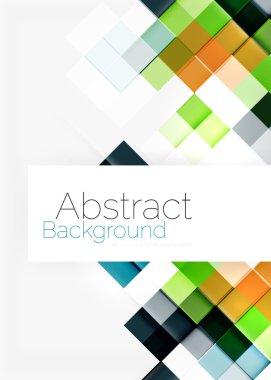 Kare şekli mozaik desen tasarım.