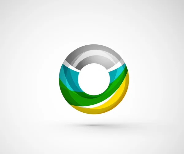 Anillo de logotipo de la empresa geométrica abstracta , — Vector de stock