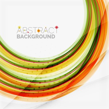 turuncu ve yeşil dalga çizgili Tema,