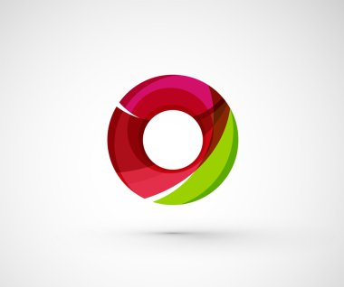 soyut geometrik şirket logosu yüzük,