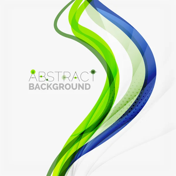 Green and blue lines background — Stock Vector