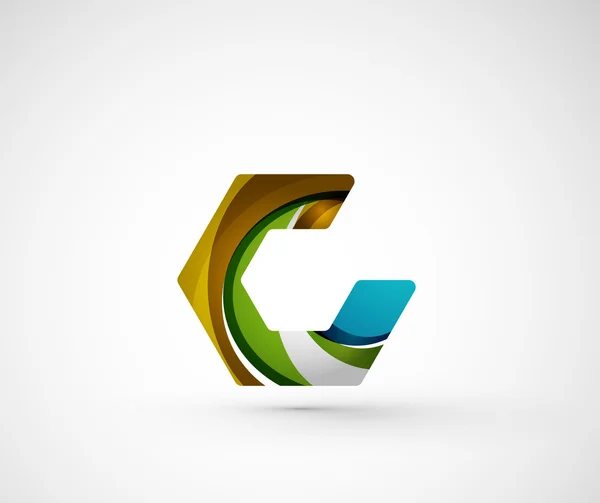 Logo forme hexagonale — Image vectorielle