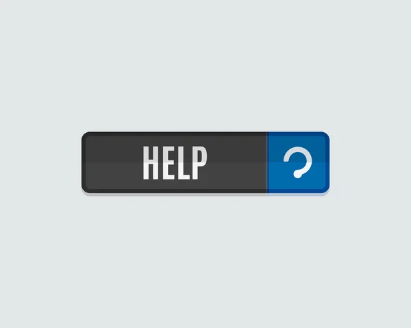 Help web button, — Stock Vector