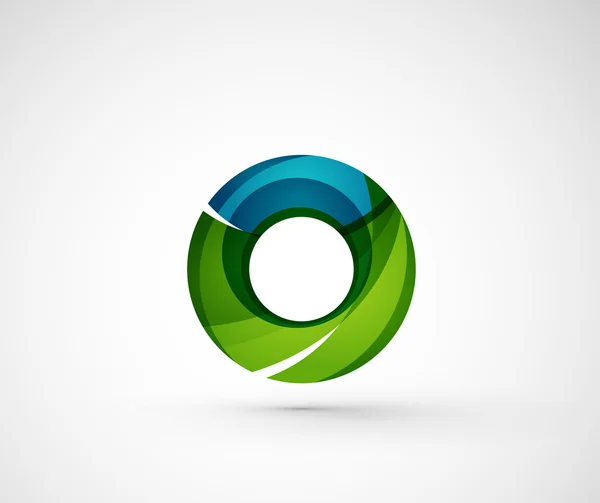 Anillo de logotipo de la empresa geométrica abstracta , — Vector de stock