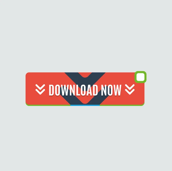 Colorful download web button. — Stock Vector