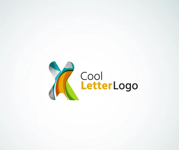 Logotipo de letra vectorial — Vector de stock