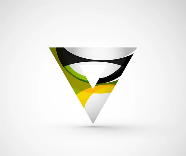 Abstrait géométrique entreprise logo triangle , — Image vectorielle