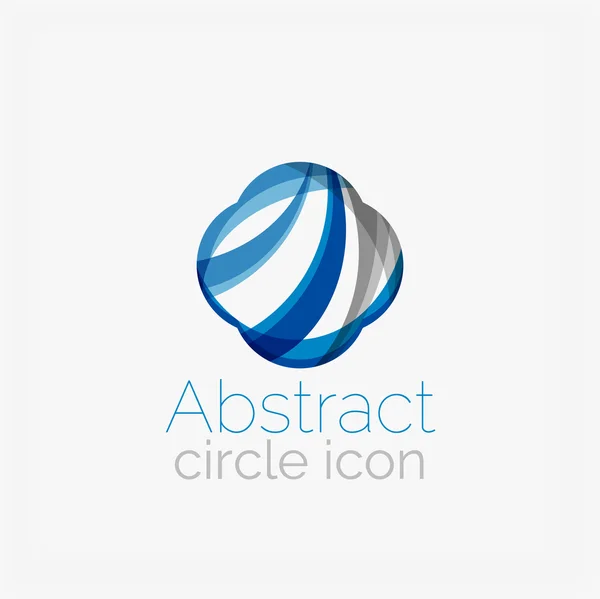 Forma abstracta del círculo logo — Vector de stock