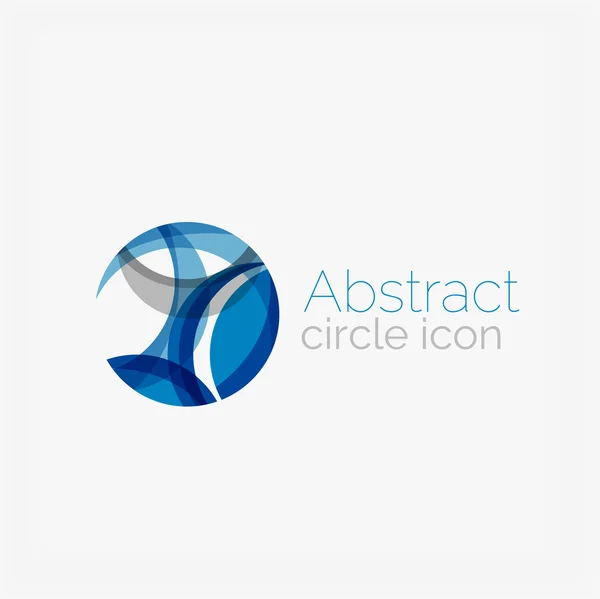 Forma abstracta del círculo logo — Vector de stock