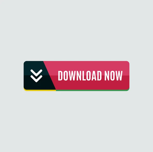 Farbenfroher Download-Webbutton. — Stockvektor