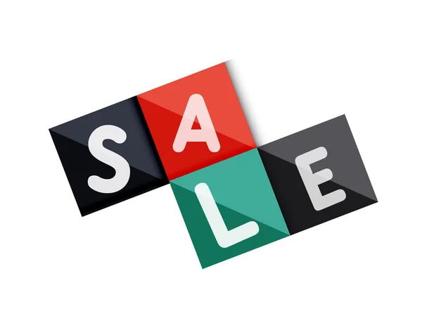 Sale word label banner — Stock Vector