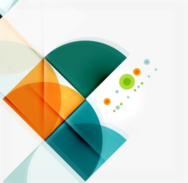 Yarım daire üçgen desen