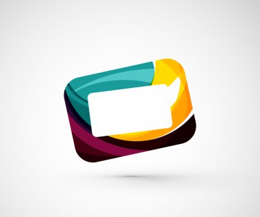 soyut geometrik şirket logosu çerçeve,