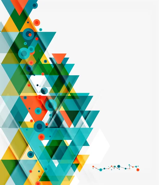 きれいなカラフルな珍しい幾何学模様 — ストックベクタ
