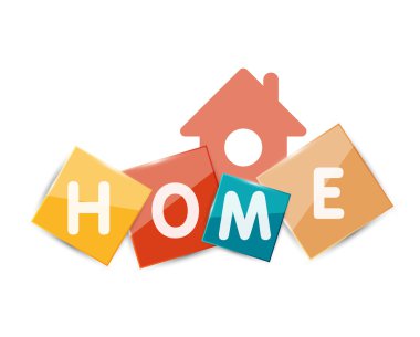 Ev geometrik banner tasarımı