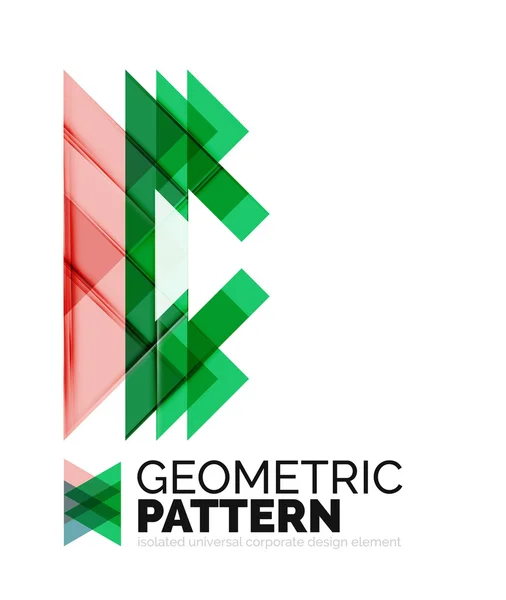 Geometric triangle mosaic pattern — Stock Vector